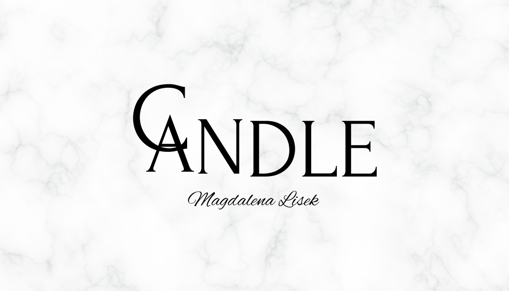 Przód wizytówki Candle